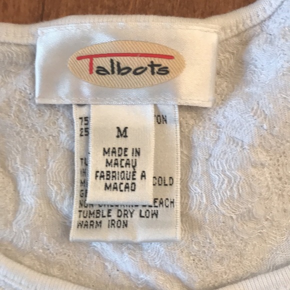 Talbots textured T M NWOT - Picture 4 of 6